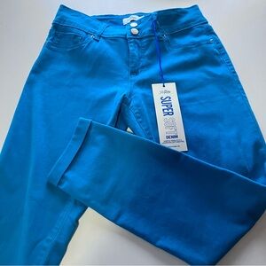 Azure Blue Super Soft Slim Ankle Denim Jeans-Size 6